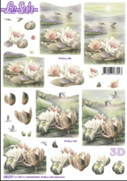 3D Schneidebogen Seerosen